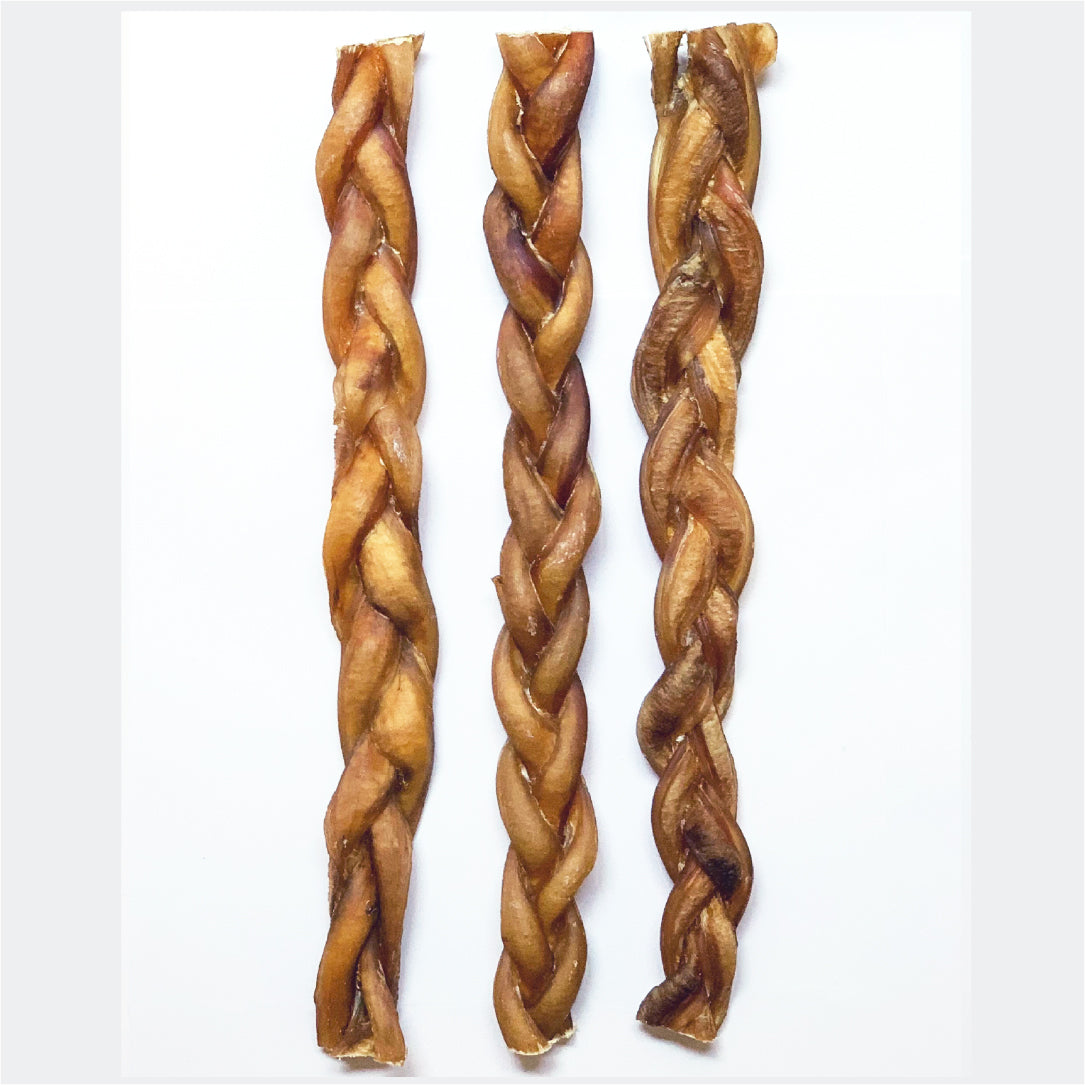 Braided Bully Sticks_12inch size_Pack of 3
