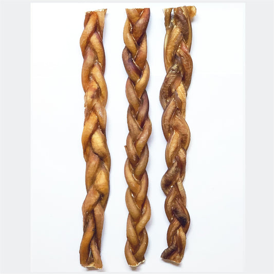 Braided Bully Sticks_12inch size_Pack of 3